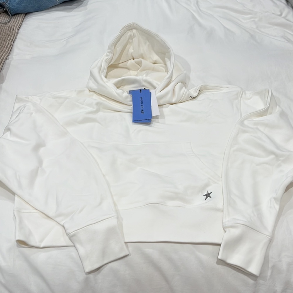 Mugler H&M Batwing-sleeved Hoodie - size medium